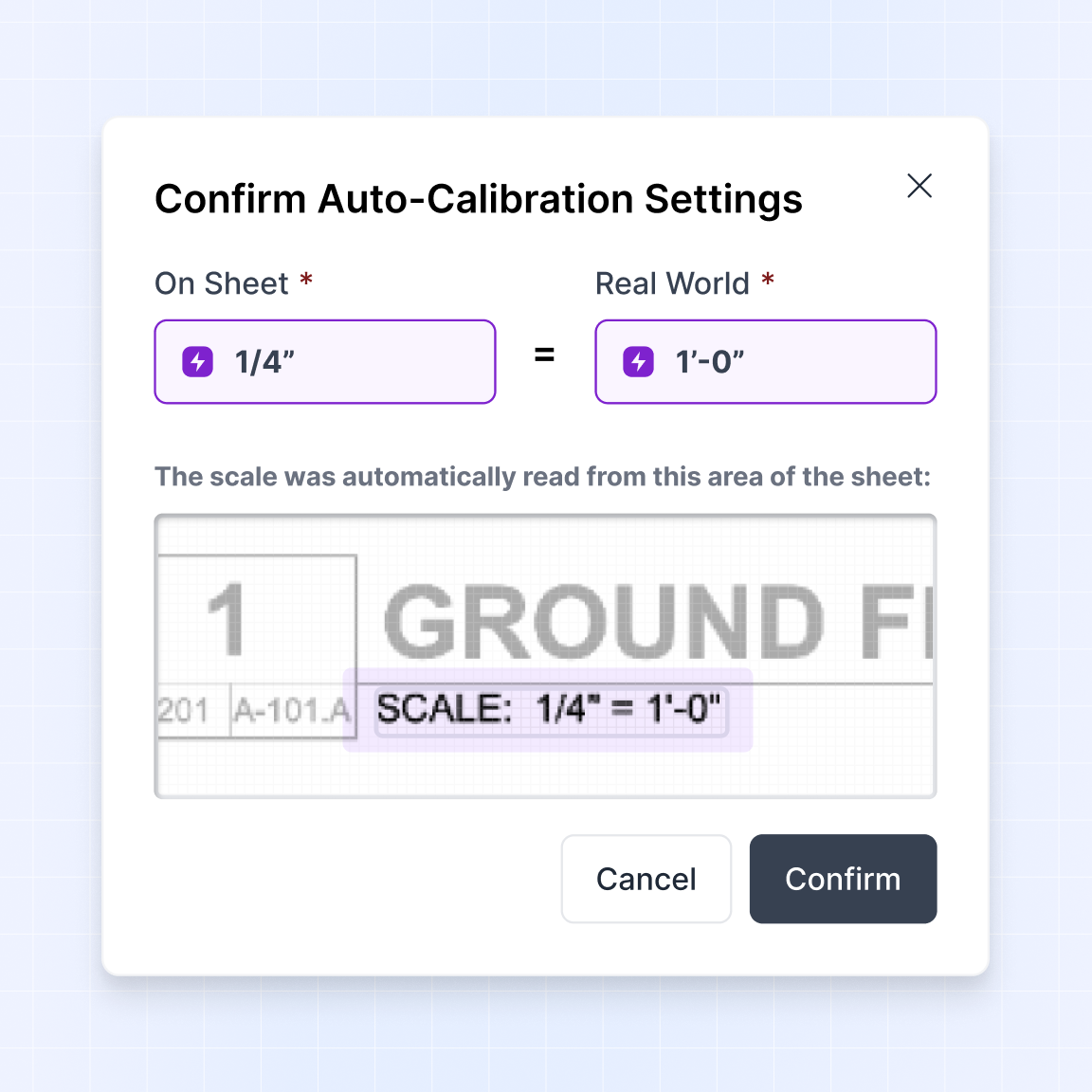 Auto-calibrate all your drawing sheets